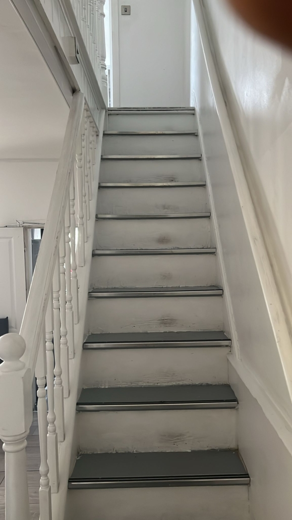 Well-maintained stairway